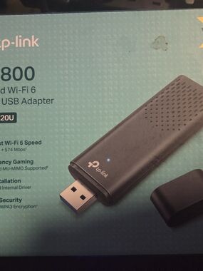 TP-Link USB Wi‑Fi 6 Adapter in Black